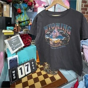 Women’s Mighty Fine Short Sleeve T Shirt “Wyoming